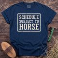 Subject to Horse T-Shirt in Navy [color: Navy]