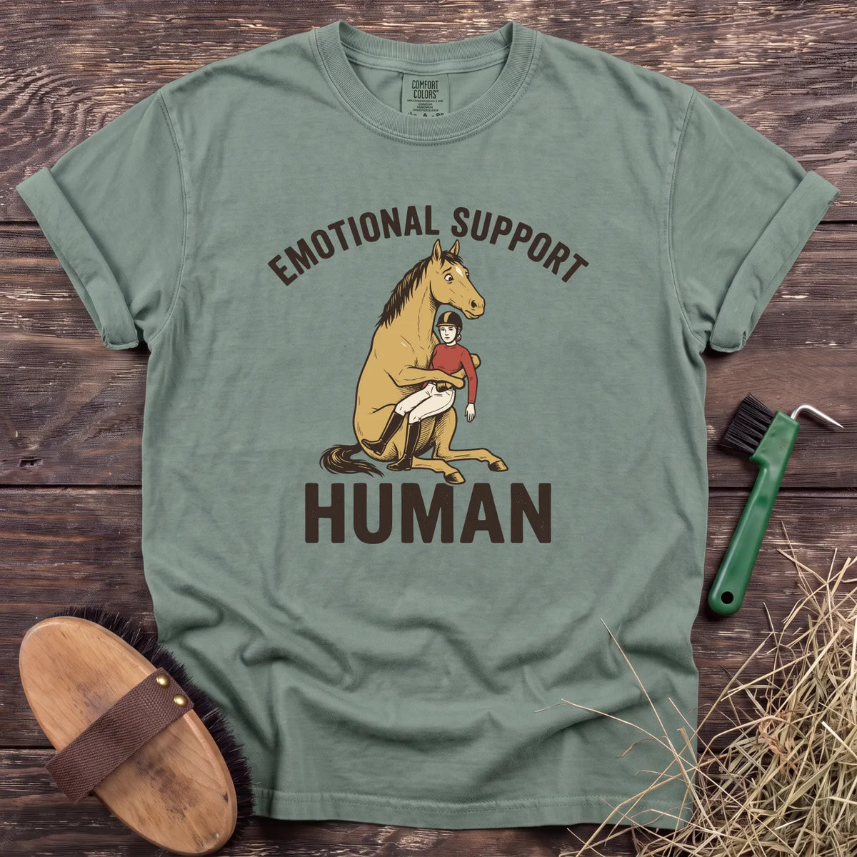 Support Human T-Shirt in Bay [color: Bay]