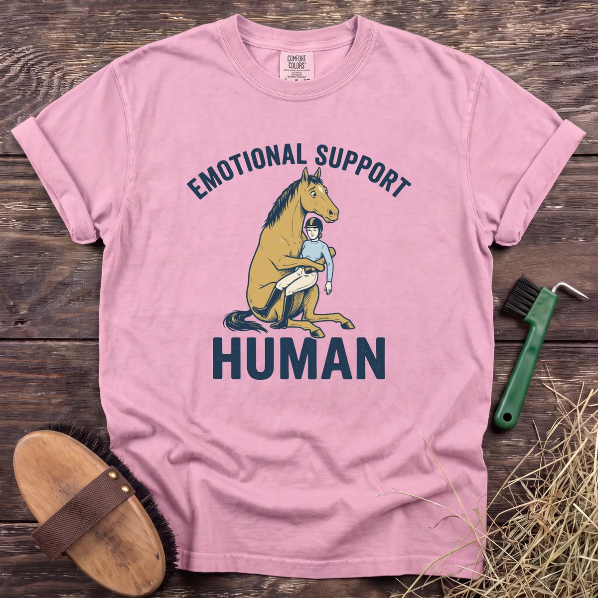 Support Human T-Shirt in Blossom [color: Blossom]