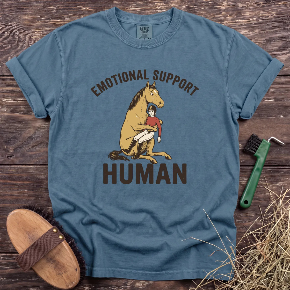 Support Human T-Shirt in Ice Blue [color: Ice Blue]