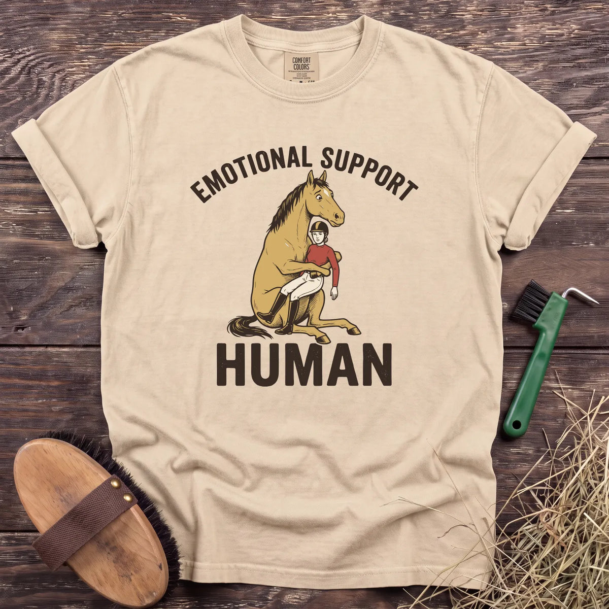 Support Human T-Shirt in Ivory [color: Ivory]