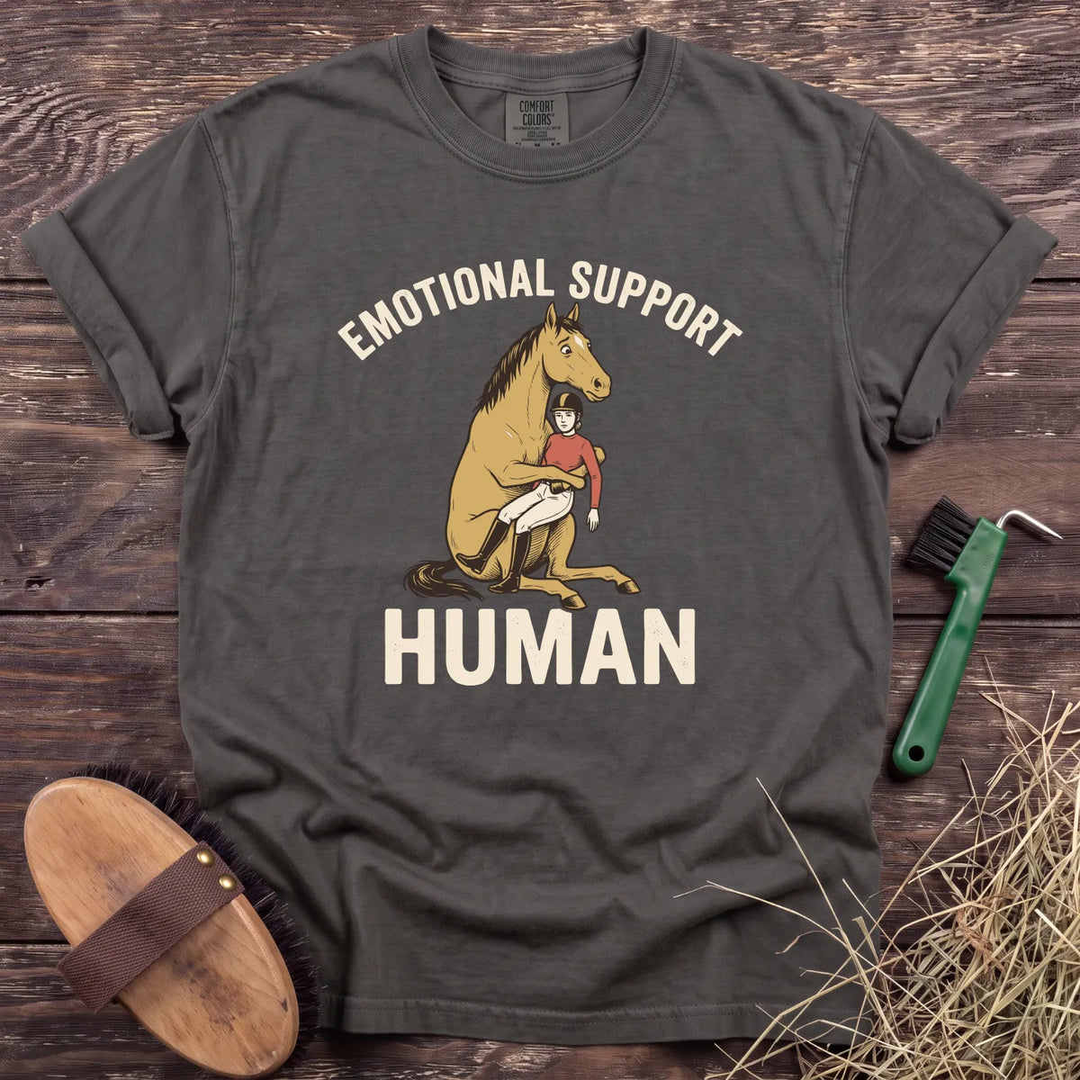 Support Human T-Shirt in Pepper [color: Pepper]