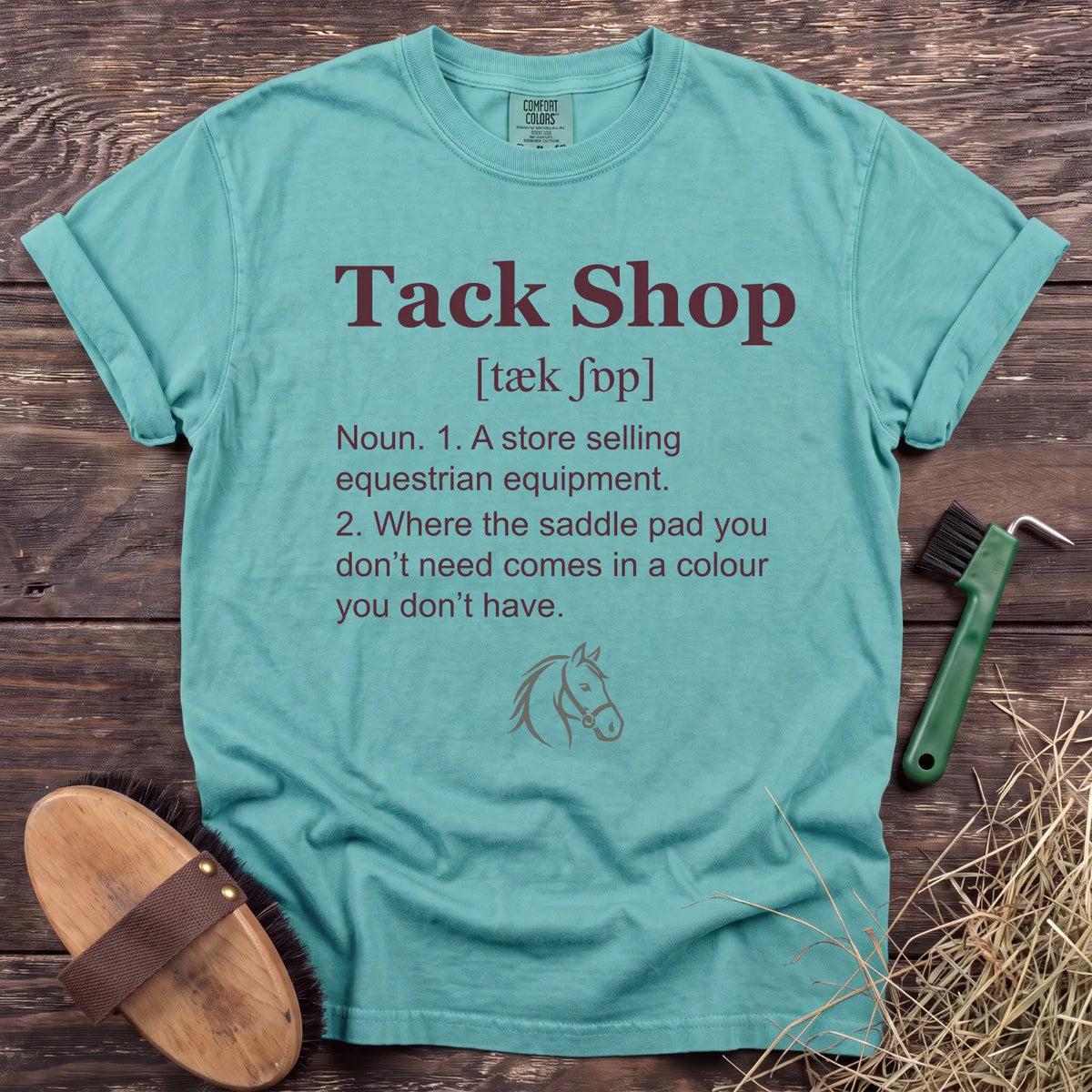 Tack Shop T-Shirt in Chalky Mint [color: Chalky Mint]