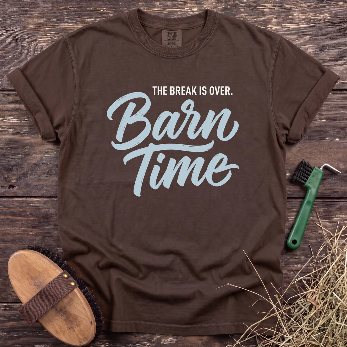 The Break Is Over T-Shirt in Espresso [color: Espresso]
