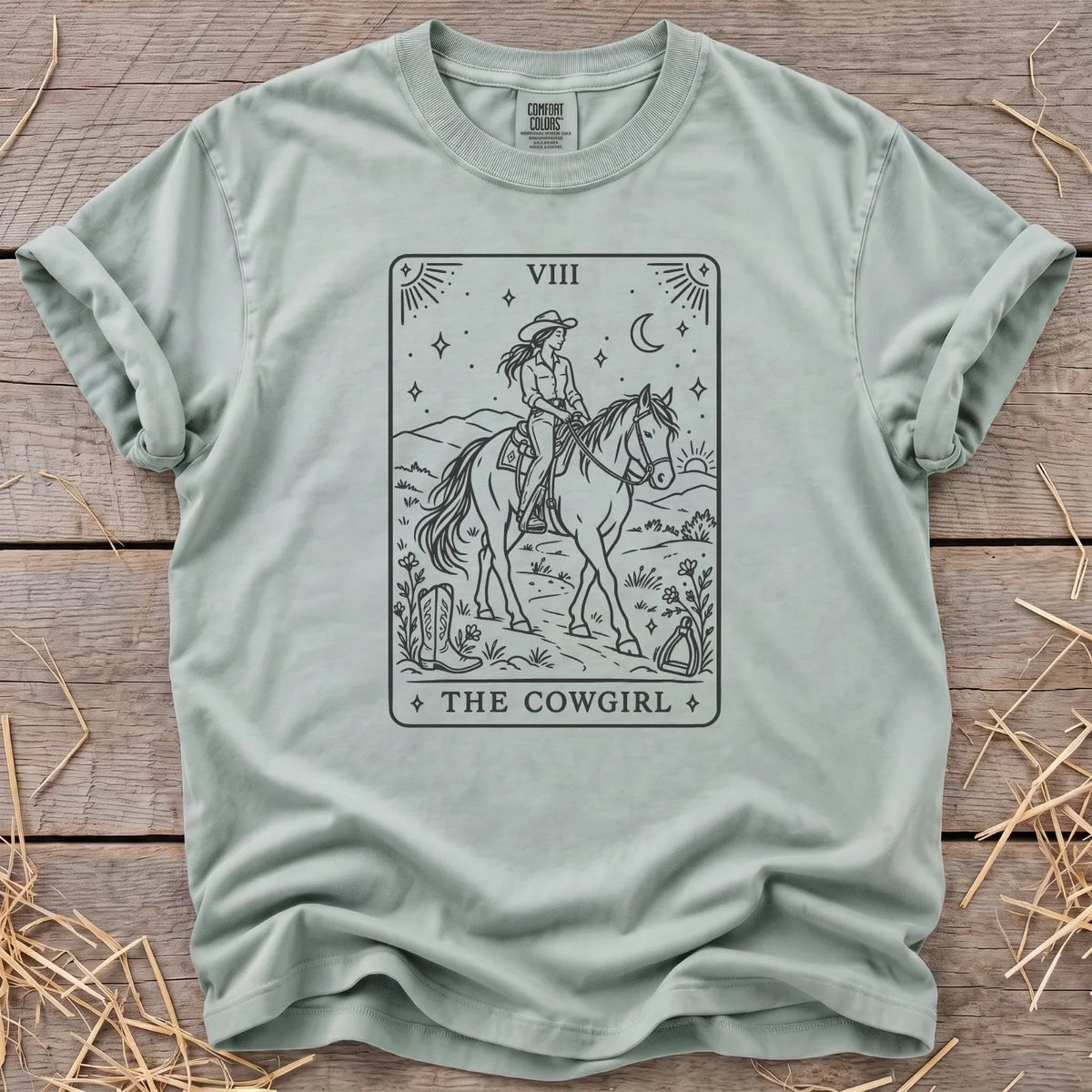 The Cowgirl T-Shirt in Bay [color: Bay]
