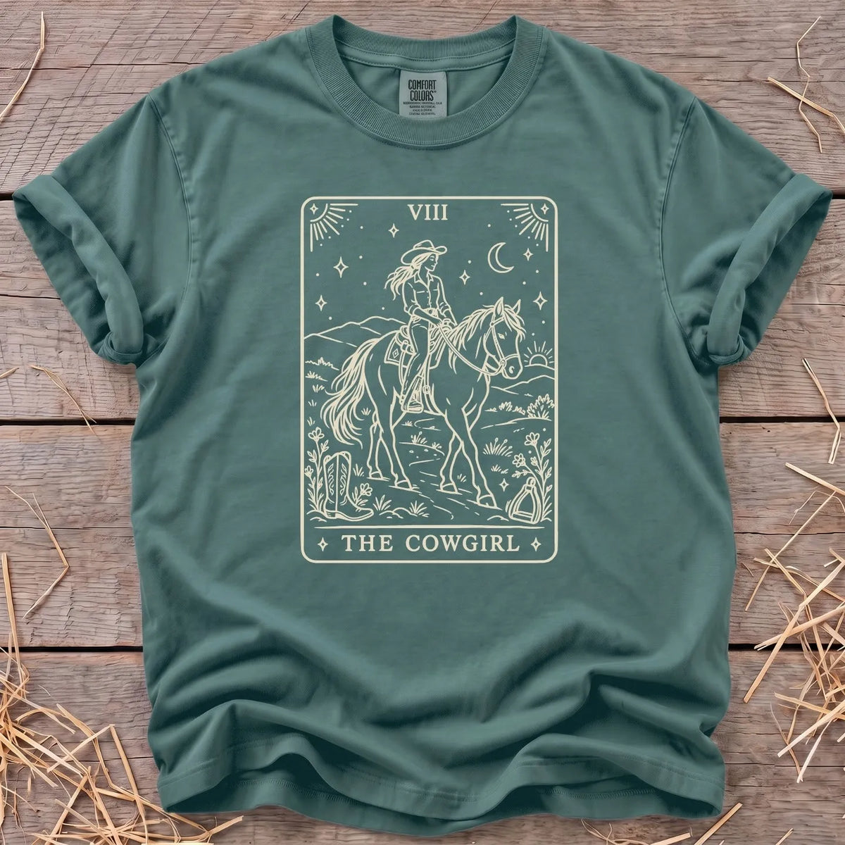 The Cowgirl T-Shirt in Blue Spruce [color: Blue Spruce]