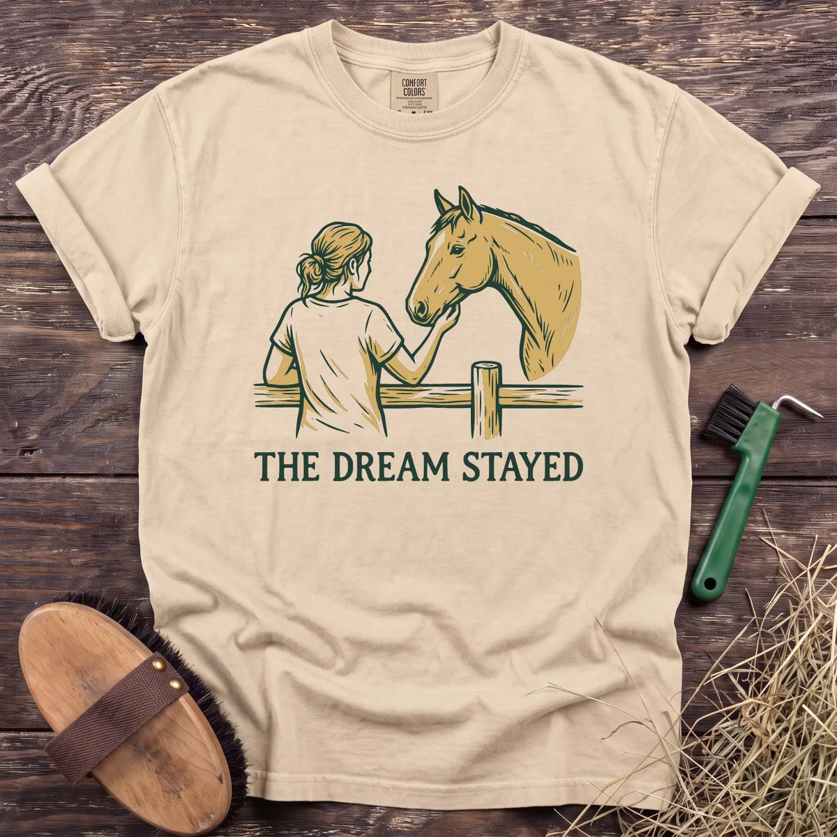 The Dream Stayed T-Shirt in Ivory [color: Ivory]