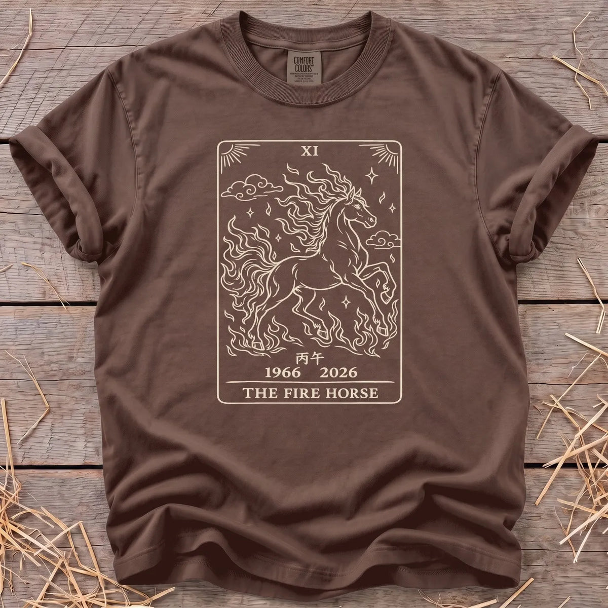 The Fire Horse T-Shirt in Espresso [color: Espresso]