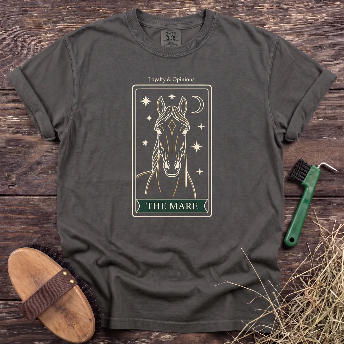 The Mare Tarot T-Shirt in Pepper [color: Pepper]