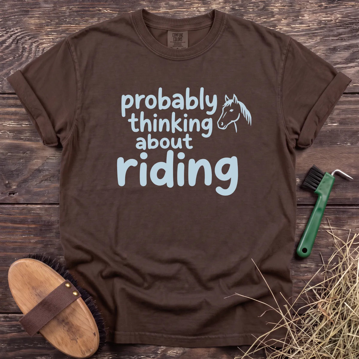 Thinking About Riding T-Shirt in Espresso [color: Espresso]