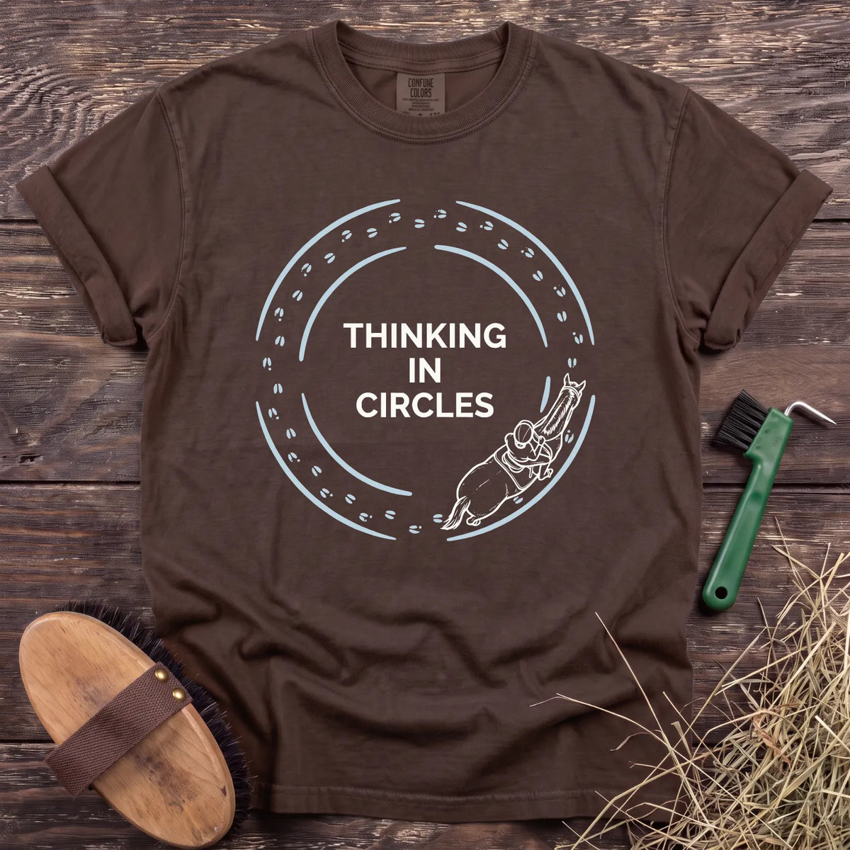 Thinking in Circles T-Shirt in Espresso [color: Espresso]