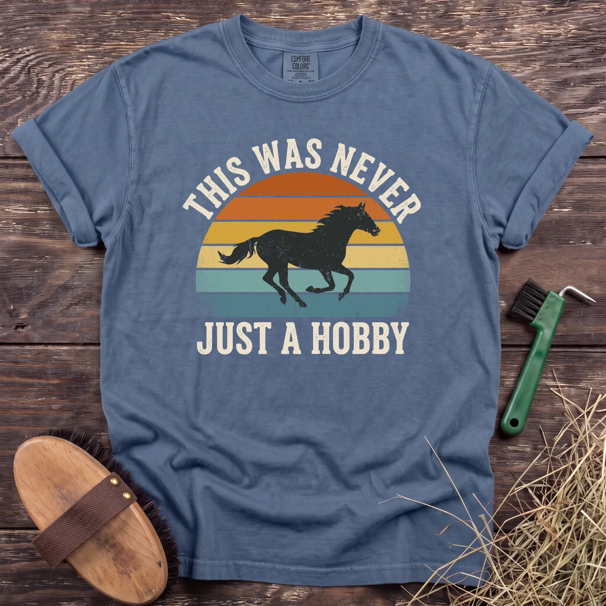 Never Just a Hobby T-Shirt in Blue Jean [color: Blue Jean]