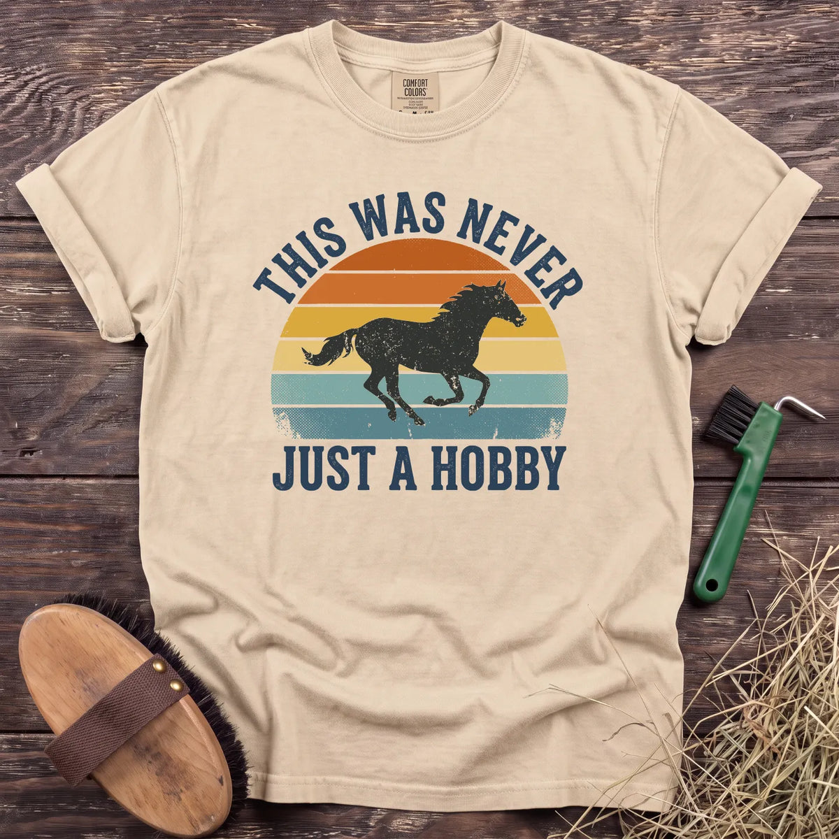 Never Just a Hobby T-Shirt in Ivory [color: Ivory]