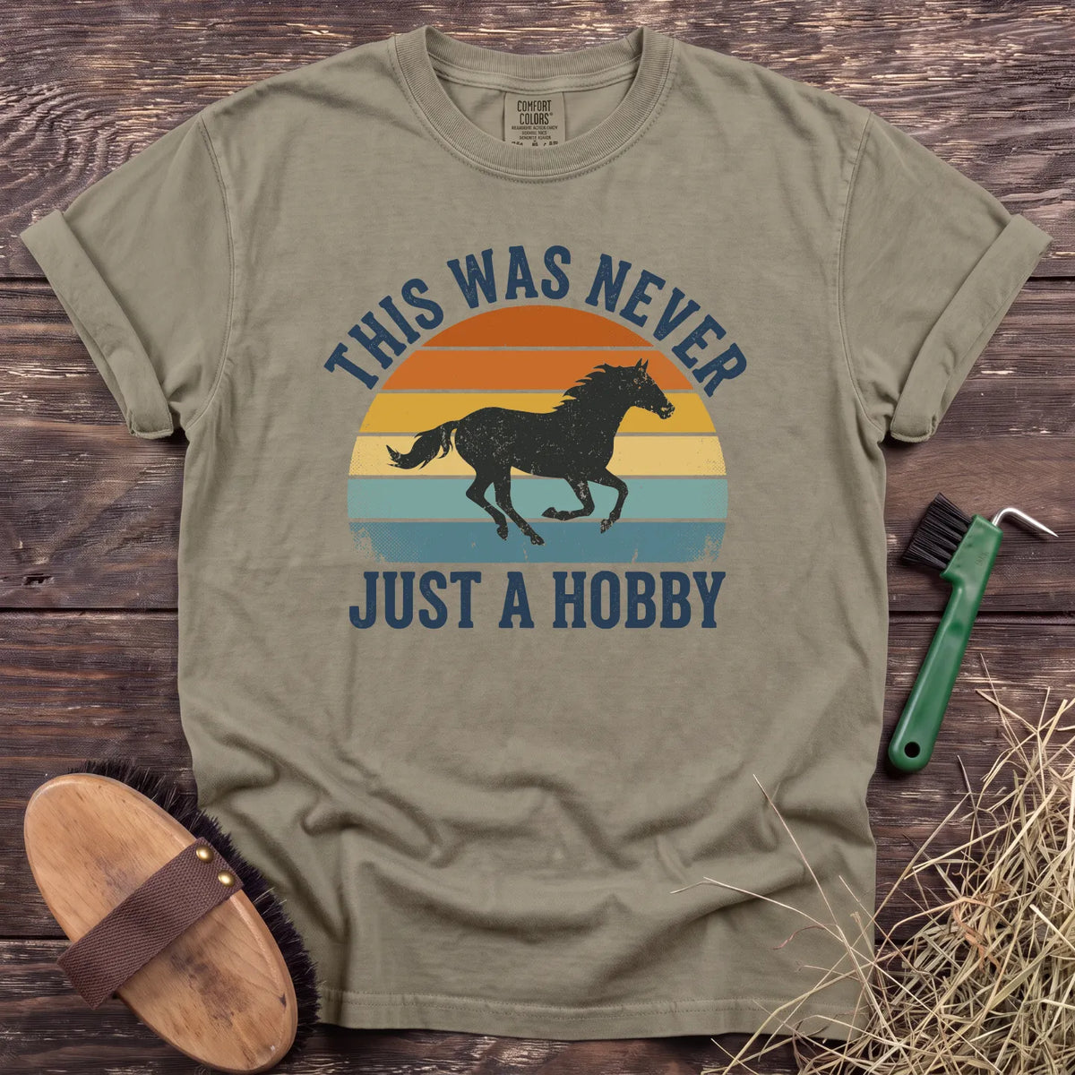 Never Just a Hobby T-Shirt in Sandstone [color: Sandstone]