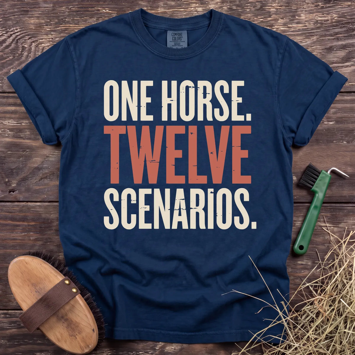 Twelve Scenarios T-Shirt in Navy [color: Navy]
