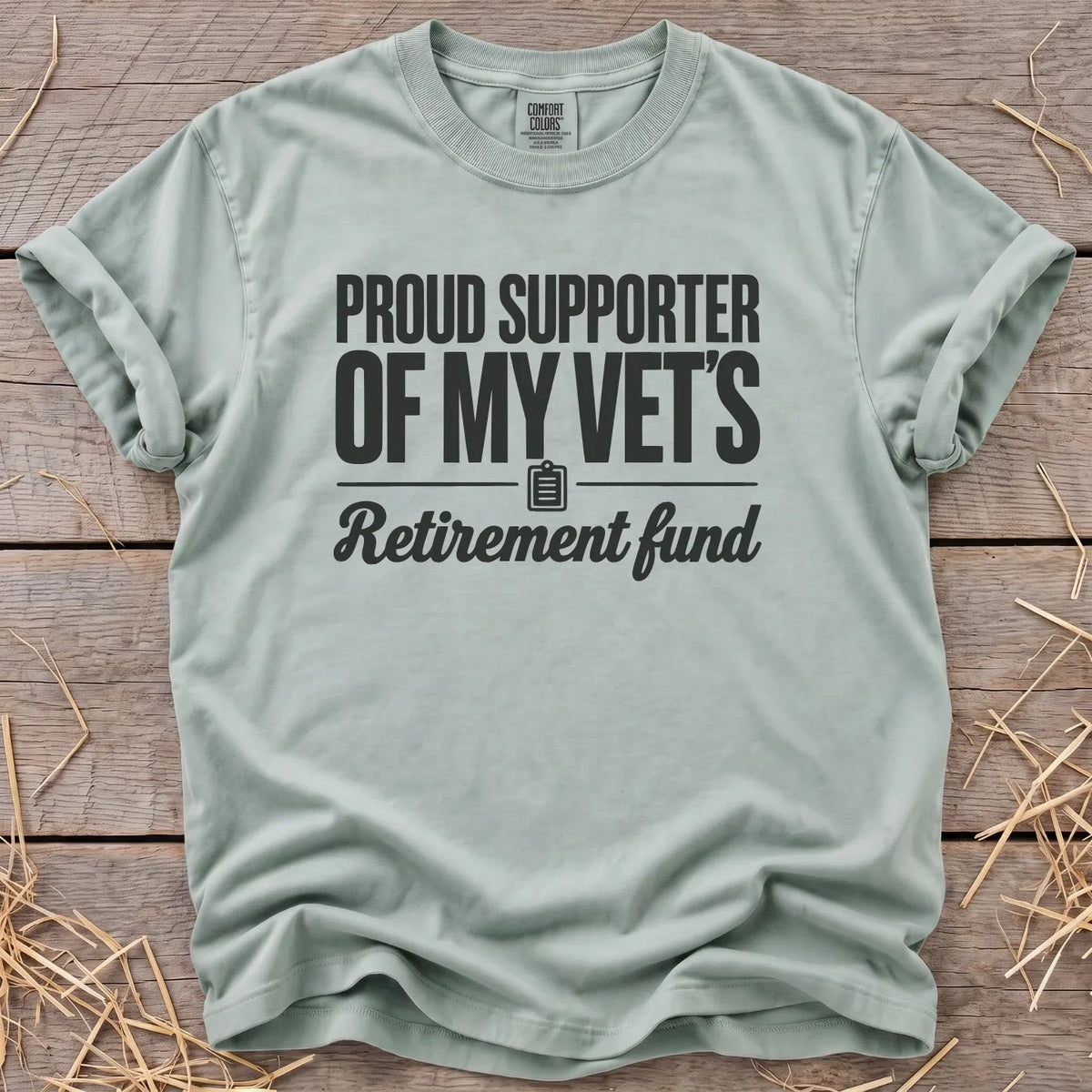 Vet's Retirement T-Shirt in Bay [color: Bay]
