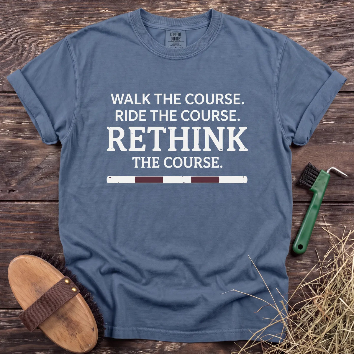 Walk the Course T-Shirt in Blue Jean [color: Blue Jean]