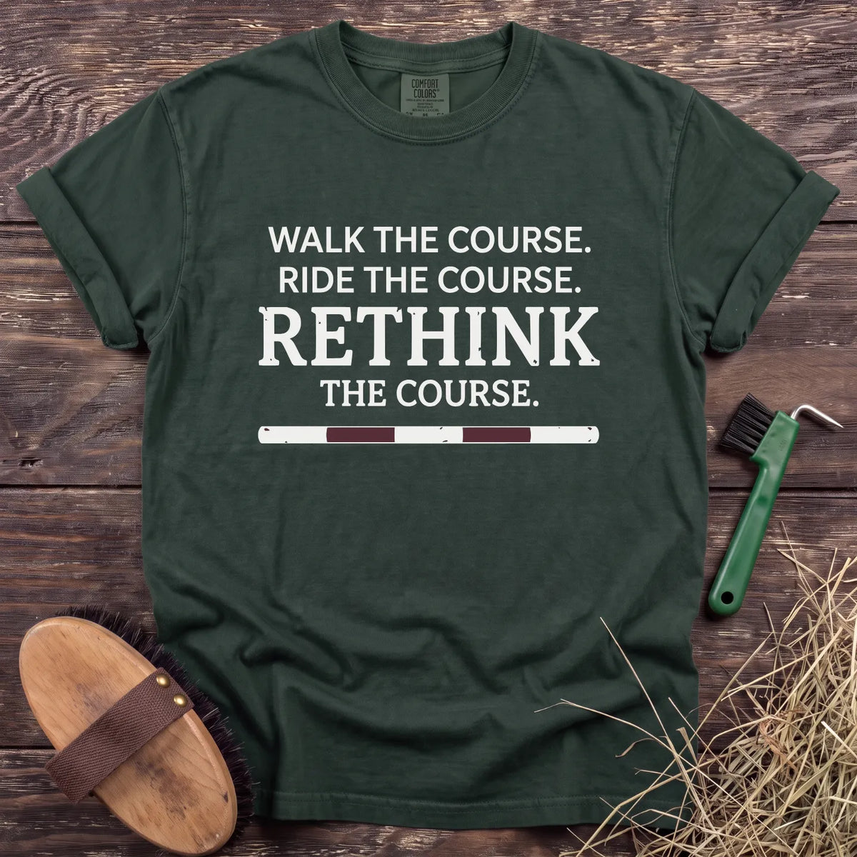 Walk the Course T-Shirt in Moss [color: Moss]