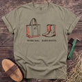 Work Bag Barn Boots T-Shirt in Sandstone [color: Sandstone]