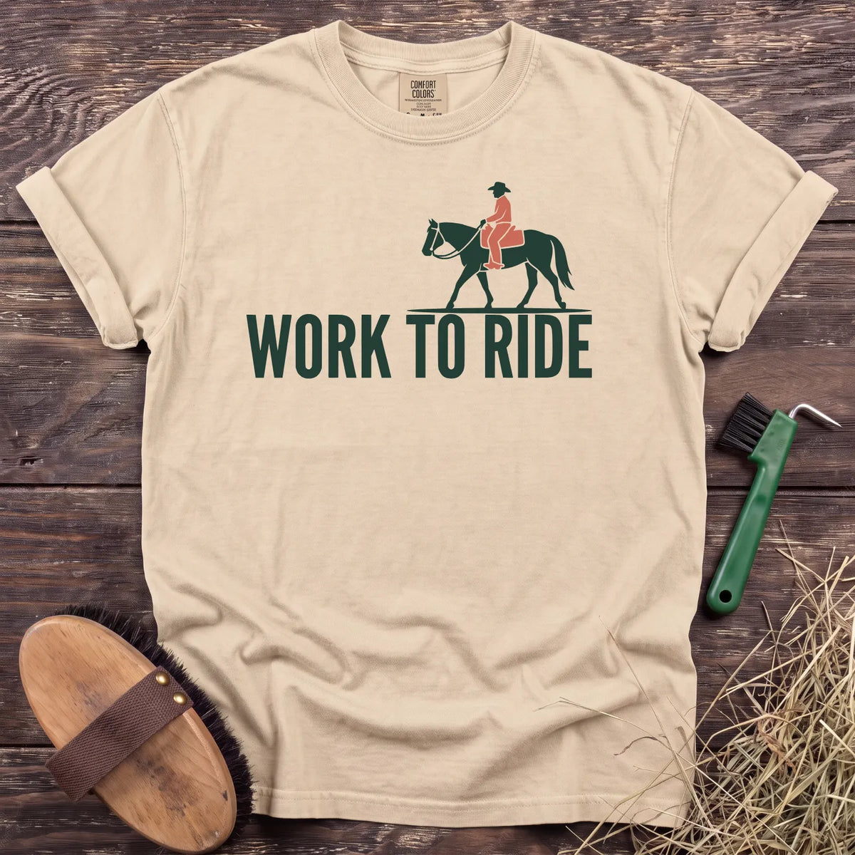 Work to Ride T-Shirt in Ivory [color: Ivory]