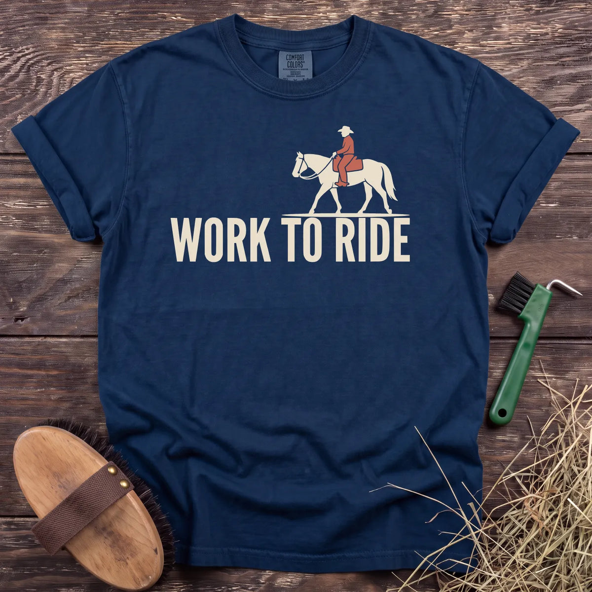 Work to Ride T-Shirt in Navy [color: Navy]