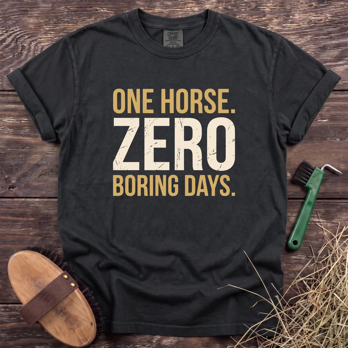 Zero Boring Days T-Shirt in Black [color: Black]