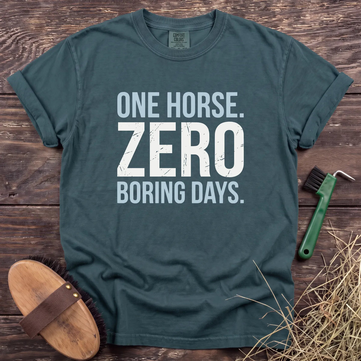 Zero Boring Days T-Shirt in Blue Spruce [color: Blue Spruce]