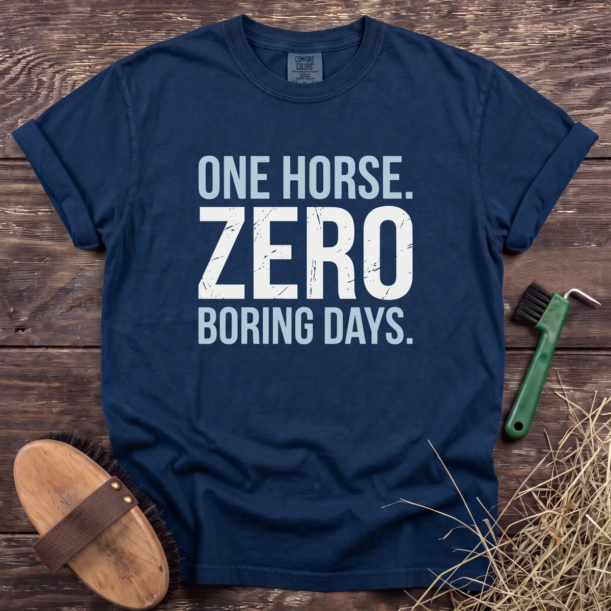 Zero Boring Days T-Shirt in Navy [color: Navy]